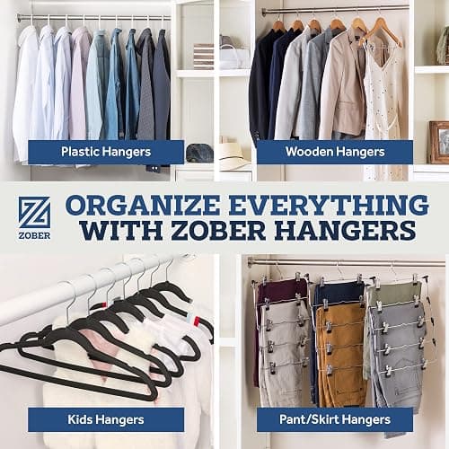 Clothes Hangers - White, Plastic Hangers 50 Pack for Shirts, Dresses, and Pants - Durable, Flexible Plastic Clothing Hangers thumbnail 6