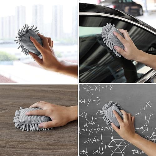 Mr. Pen- Microfiber Shag Whiteboard Eraser, 4 Pack, Grey, Washable Microfiber Whiteboard Eraser thumbnail 7