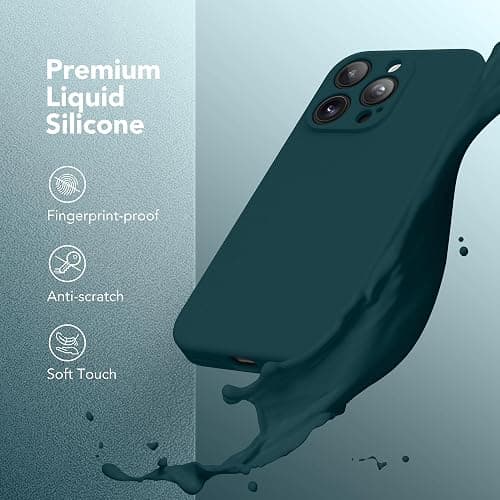 iPhone 16 Pro Max Case, Compatible with MagSafe, [Full Camera Protection][Screen Protector] Silicone Shockproof Protective Phone Case for iPhone 16 Pro Max 6.9", Deep Blu thumbnail 2