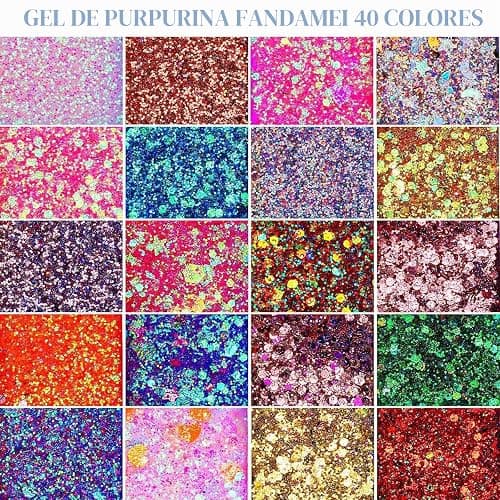 BelleFlair 40 Colores Paleta de Sombras de Ojos con Brillo, Paleta de Maquillaje para Rostro y Cuerpo, Gel Brillo de Sombras de Ojos, Paleta de Maquillaje para Adultos Niños, Set de Maquillaje de thumbnail 3