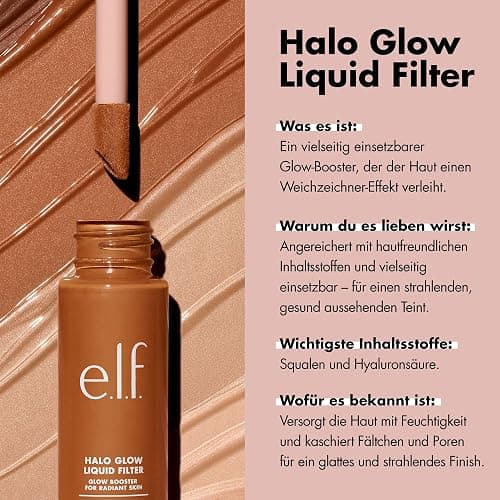 e.l.f. Halo Glow Liquid Filter, Teint-Booster für einen strahlenden, weich fokussierten Blick, mit Hyaluronsäure, vegan und frei von Tierversuchen, 2 Fair/Light thumbnail 4