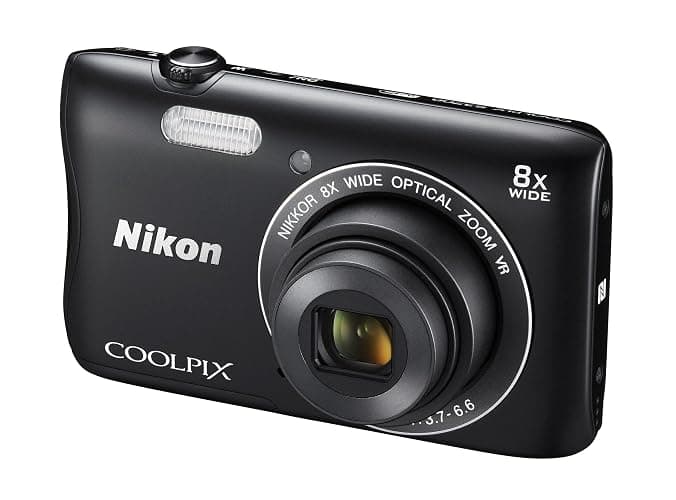 Nikon Digital Camera COOLPIX S3700 Black Optical 8X Zoom 20.05 Million Pixels S3700BK thumbnail 8