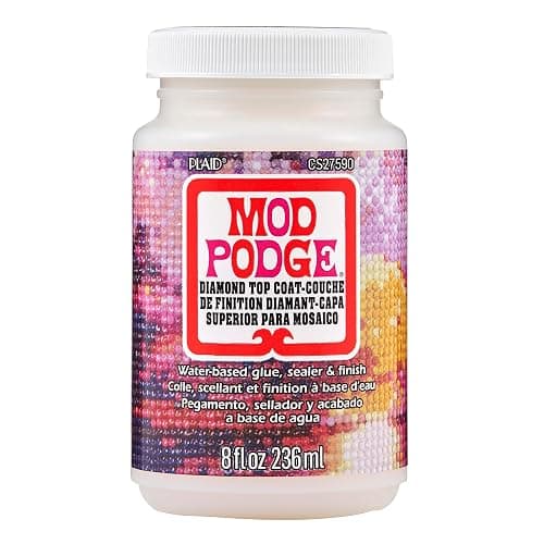 Mod Podge Diamond Top Coat, Premium All-in-One Glue, Sealer, and Finish Perfect for Preserving Diamond Puzzle Arts and Crafts Projects, CS27590 - Image 1