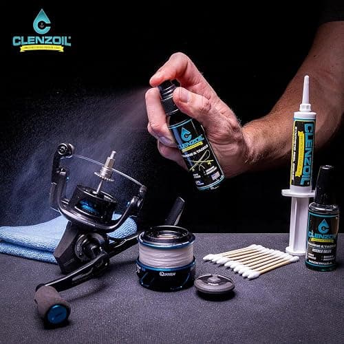 CLENZOIL Marine & Tackle Reel Care Kit - with Fishing Reel Oil & Grease - All-in-One Cleaning Kit - for Freshwater & Saltwater Reels - Fish Reel Maintenance Kit thumbnail 7