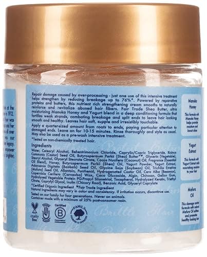 Shea Moisture Manuka Honig und Joghurt Hydrate Plus Repair Protein Power Haar-Behandlung, 237 ml thumbnail 2