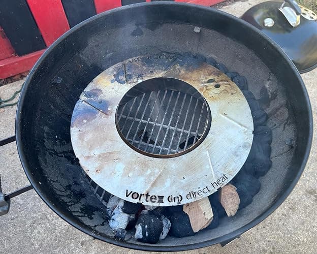 VORTEX (IN)DIRECT HEAT Accessories for Weber Kettle, Big Green Egg, Kamado, BGE and Charcoal Grills (Charcoal Heat Controller Baffle) thumbnail 2