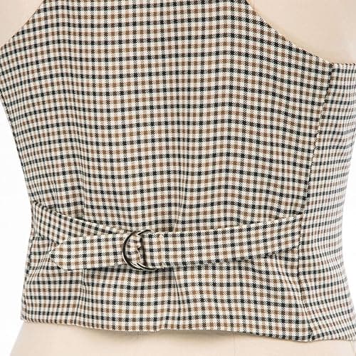 GRACE KARIN Women's Suit Vest Top, Dressy Casual Sleeveless Button Wasitcoat, Fromal Steampunk Blazer For Work Office thumbnail 8