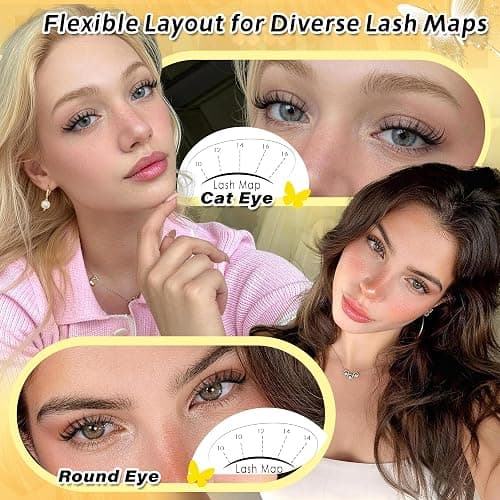 Manga Lash Clusters Fairy Eyelash Clusters Anime Cluster Eyelash Extensions 10-16mm Wispy Cluster Lashes Natural CD-Curly Lashes Clusters Individual Eyelashes for Clean Girl Makeup/No Makeup thumbnail 5