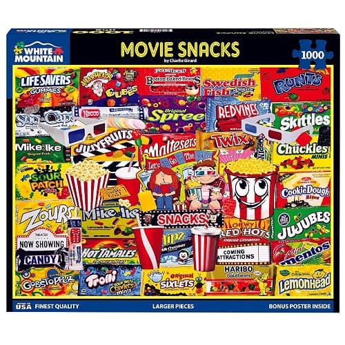 White Mountain - Movie Snacks - 1000 Piece Jigsaw Puzzle for Adults, Children, + Grandparents thumbnail 4