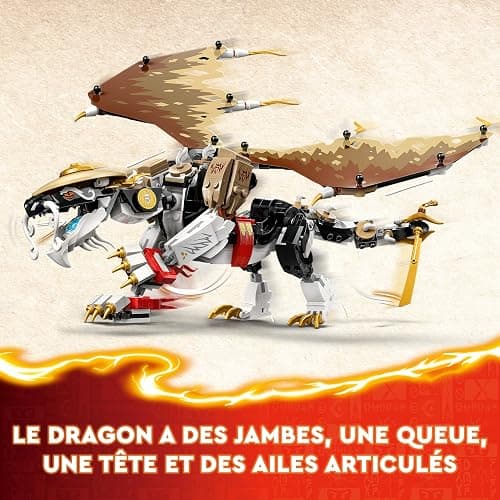 LEGO Ninjago Egalt Le Maître Dragon, Jouet Ninja avec 5 Minifigurines Ninja Dont Personnages Lloyd et NYA, Cadeau d'anniversaire pour Enfants, Garçons et Filles Dès 8 Ans 71809 thumbnail 5