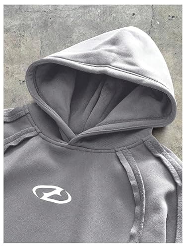 RoseSeek Men's Hoodies Graphic Sweatshirts Hooded Neck Tops Streetwear | Long Sleeve, Fall, Pullover thumbnail 4