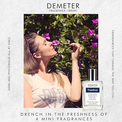 DEMETER Fragrance's Dark Flowers Humongous Miniature Set of 4 - Witching Hour - Dark Roses - Vampire Blooms - Transfixed - Perfume Sampler Set for Women thumbnail 4