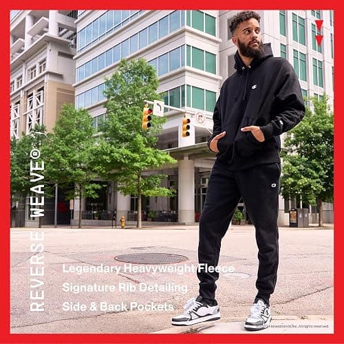 Champion Mens Reverse Weave Joggers, C Logo thumbnail 3