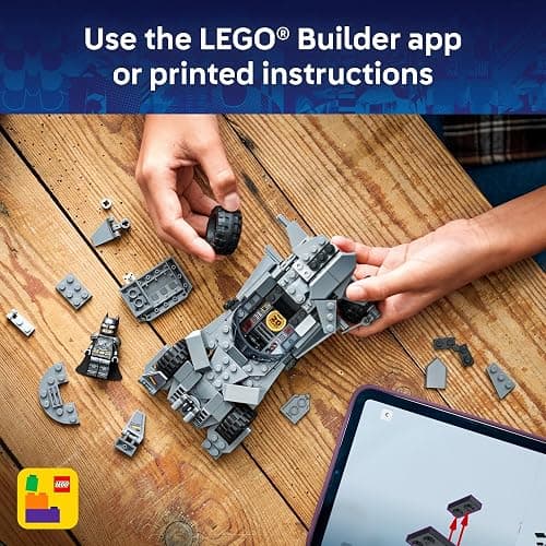 LEGO DC Batman: Batman v Superman Batmobile 76331 | Building Toys for Boys & Girls, Ages 9+, Super Hero Toy for Kids, Armored Batman Minifigure, 220 Pieces, Gift for Birthdays thumbnail 7
