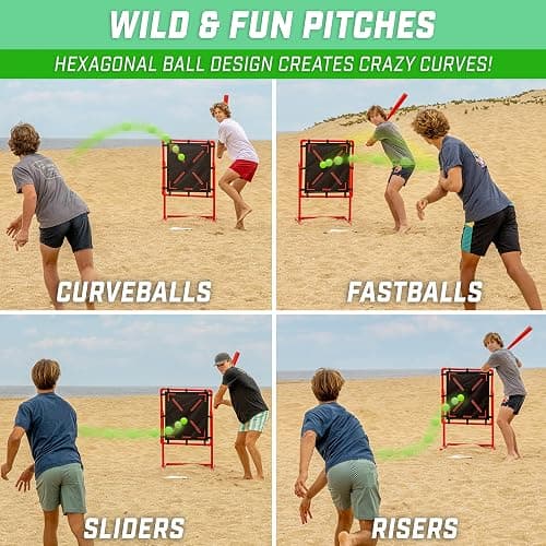 GoSports LotBall Backyard Baseball Bat and Ball Set - Plastic Baseball Game for Kids thumbnail 3