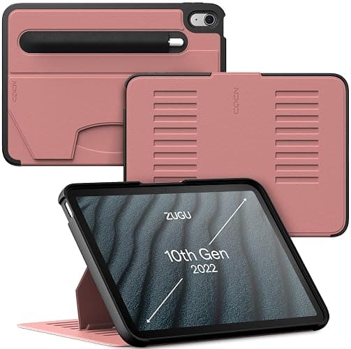 ZUGU CASE for iPad A16 11th Generation 11 Inch (2025), 10th Gen 10.9 Inch (2022) Magnetic Stand & Sleep/Wake Cover, Model #s A3354, A3355, A3356, A2696, A2757, A2777, Desert Rose - Image 1