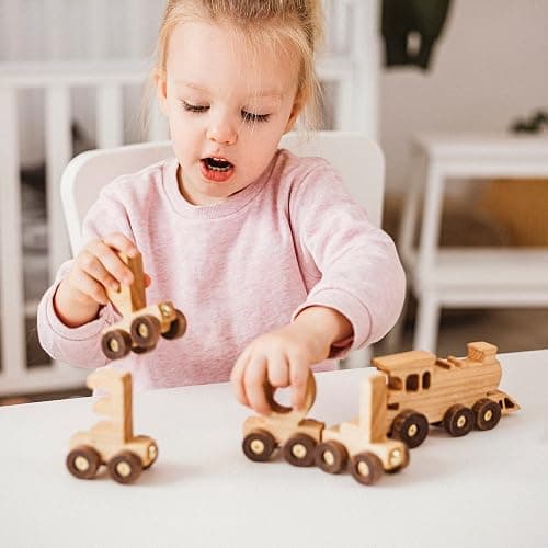 Personalized Wooden Name Alphabet Train with Name Letters Educational Toys Unique 1st Birthady Gift Easter Present thumbnail 8