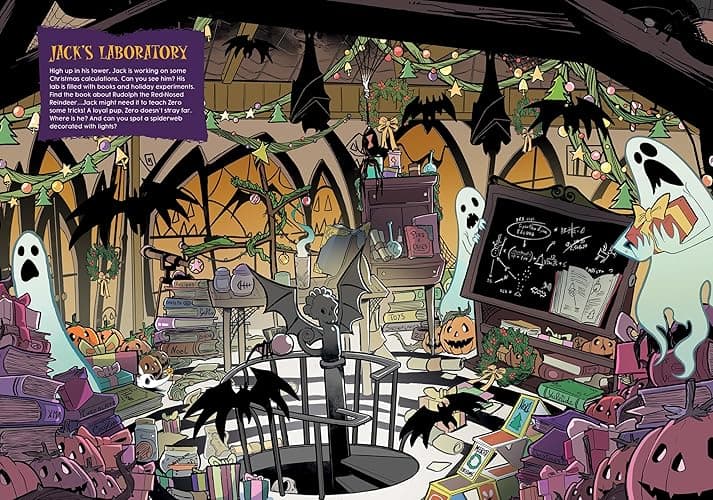 Disney Tim Burton's The Nightmare Before Christmas - Where’s Jack? Look and Find Activity Book - PI Kids thumbnail 5