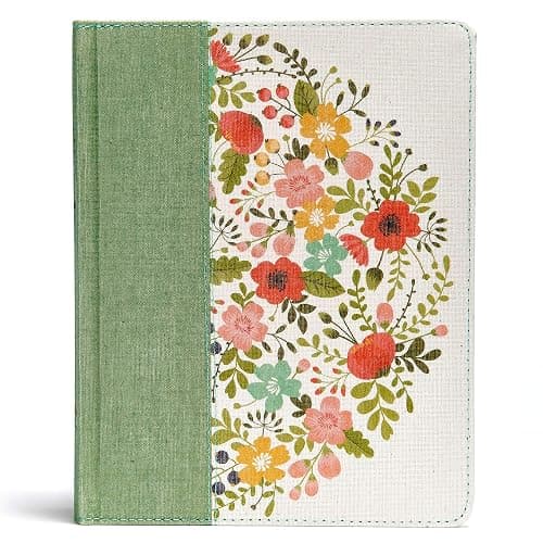 CSB Notetaking Bible, Sage Cloth Over Board - Image 1