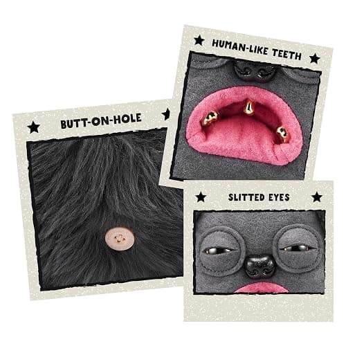 Fuggler Gold Fuggs by ZURU Funny Ugly Monster, Plush, Collectible, Toy (Hedge Grog - Eyes and Teeth) thumbnail 6
