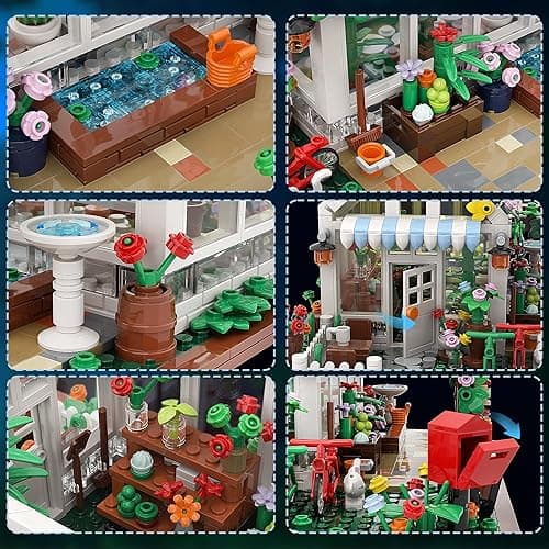 Flower House Building Set Toy with Led Light,Birthday Gifts for 6+ Girls Adult,Compatible with Lego(948 Pieces) thumbnail 4