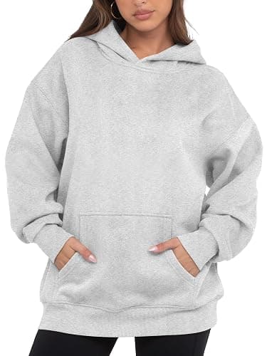 Womens Oversized Hoodies Fleece Loose Hooded Sweatshirt Fall Winter Outfits 2025 Trendy Clothes - Image 1
