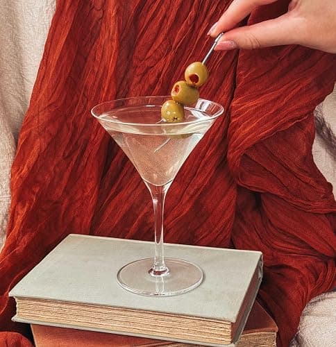 MORA PURE Martini Glasses, Set of 4-7oz - Handblown Premium Crystal Glass for Cockails, Martinis, Home Bar, Cosmos, Gimlet, Parties, Etc - Modern Classic Cocktail Glassware, Gift for Him/Her thumbnail 5