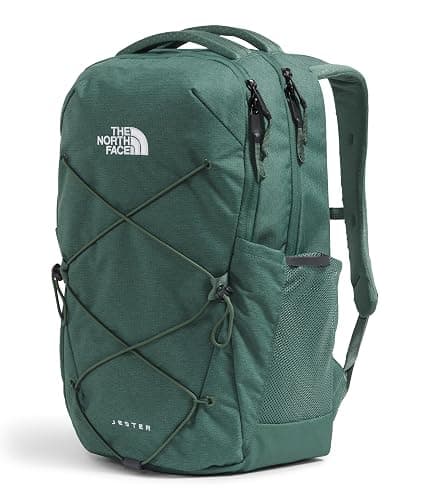 The North Face Women's Jester Everyday Laptop Backpack | Commuter Travel Bag with Laptop Sleeve, Water-Repellent Finish, Spacious Compartment, Duck Green Dark Heather, One Size thumbnail 3