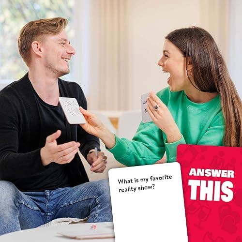 Answer This - Do You Really Know Your Partner? - Couples Game for Adults - 150 Conversation Cards for Date Night or Valentines – Anniversary or Engagement Gift thumbnail 2