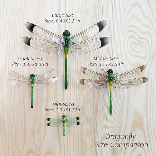 Arsnature 5 Colors Large-Sized Realistic Refrigerator Magnets Dragonfly, Fake Dragonflies, Fridge Magnet, Dragonfly Decor, Dragonfly Garden Decor, Dragonfly Gifts for Women thumbnail 2