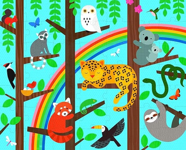 Jigsaw Puz 2 Sided Animal Menagerie thumbnail 3