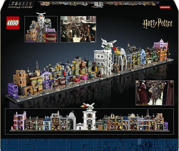 LEGO Harry Potter Die Zauberläden der Winkelgasse - Miniaturstraße zum Ausstellen - 12 Mikrofiguren zum Sammeln, inkl. Harry Potter, Draco Malfoy, Hermine Granger - Geschenk für Erwachsene 76444 thumbnail 12