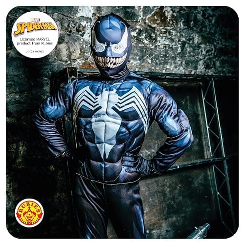 Rubies Official Disney Marvel Spider-Man Venom Deluxe Boys Costume, Superhero Fancy Dress Halloween thumbnail 4