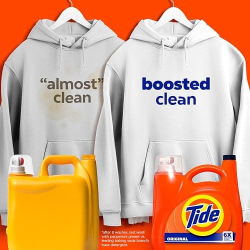 Tide Laundry Detergent Liquid, Original Scent, Works on 100% of Common Stains, Laundry Soap, Liquid Laundry Detergent, 100 Loads, 3.9 L thumbnail 3