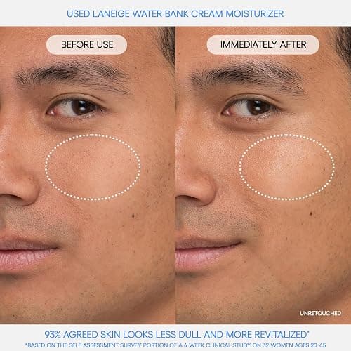 LANEIGE Water Bank Blue Hyaluronic Cream Moisturizer: Hydrating Korean Face Cream with Squalane & Ceramide for Skin Barrier Support, Dermatologist-Tested thumbnail 4