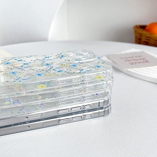 ZTOFERA Étui pour iPhone 15 Pro Max, Coque Transparente en TPU Souple avec Motif Marguerite, Protection Ultra-Mince en Gel de Silicone Anti-Rayures pour iPhone 15 Pro Max (6,7") - Jaune Fleurs thumbnail 3
