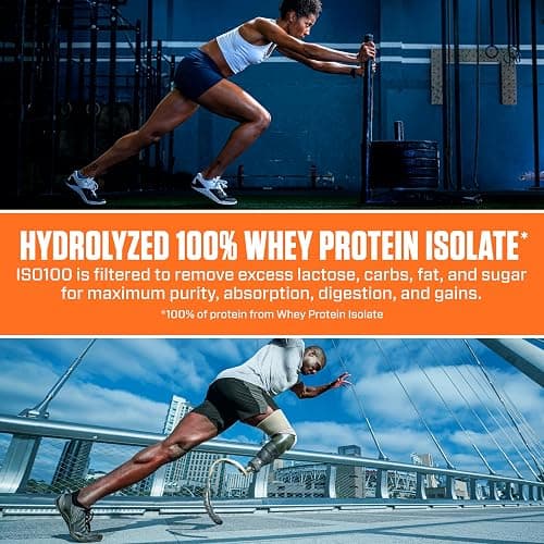 Dymatize x Fruity Pebbles ISO100 Whey Protein Powder Isolate, 25g of Protein, 5.5g BCAAs, 120 Cal., Gluten Free, 1g Fat, 1g Sugar, 2g Carb (20 Servings) thumbnail 7