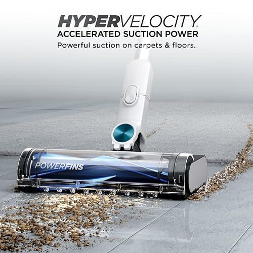 Shark Clean & Empty Cordless Stick Vacuum – Lightweight Cordless Vacuum with HEPA Filter, Portable, Rechargeable, Auto-Empty System, Stick Vacuum for Pet Hair, Carpets & Hardfloor, White, BU3521 - Crevice Tool + Pet Multi-Tool thumbnail 13