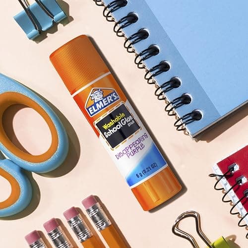 Elmer's Washable Dissappearing Purple School Glue Sticks, 3 Pack, 6 grams Each (E520) thumbnail 2