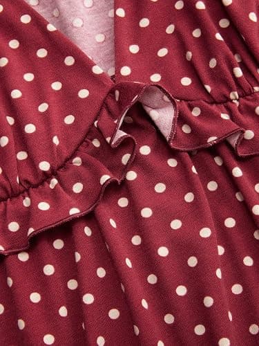 CIDER Polka Dot Babydoll Tops for Women Cute V Neck Sleeveless Going Out Tops Flowy Crop Tank Top Summer Outfits Y2K thumbnail 2