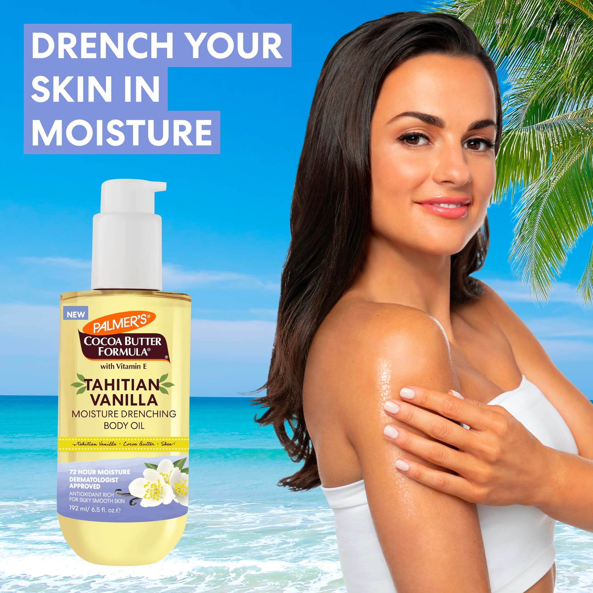 Palmer's Tahitian Vanilla Moisture Drench Body Oil 192ml thumbnail 2