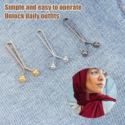 Tucnoeu 30pcs Pant Waist Tightener Metal Clips for Loose Jeans, Reusable Waist Cincher Clip, Adjustable Pant Clips for Waists Tightener, No Sewing Required (Gold, Silver, Gunmetal) thumbnail 5
