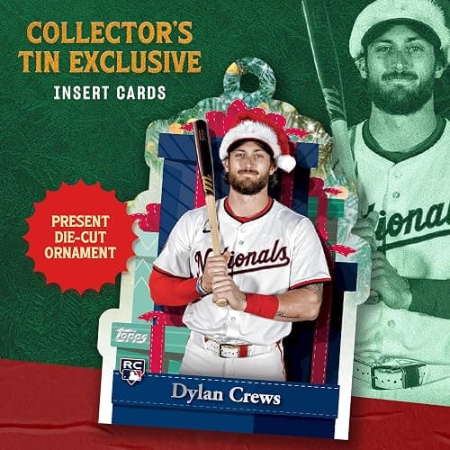 2025 Topps Holiday Baseball – Factory Sealed – Collector Tins - 3-Pack thumbnail 2