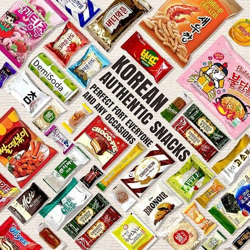DAGAON Finest Korean Snack Box 42 Count – Variety Snacks Including Korean’s Favorite Chips, Biscuits, Cookies, Pies, Candies. Perfect appetizing Korean treats for any occasions, gifts and everyone. thumbnail 3