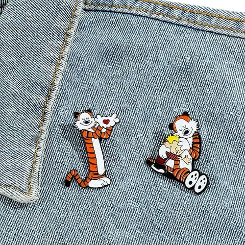 LUKGELYAM Cute Enamel Pins Cartoon Lapel Pin Brooch Badge for Backpack Jackets Funny Tiger Pins for Gift Anime Enamel Pin for Clothing Hat Decoration thumbnail 6