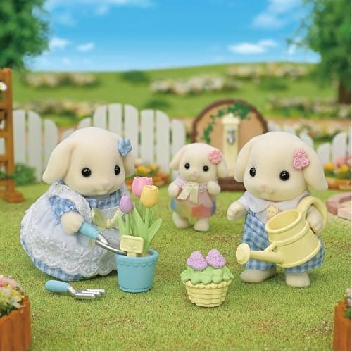 Calico Critters Blossom Gardening Set - Features Flora Rabbit Sister & Brother - Plant, Water, & Bloom with Your Adorable Critters! thumbnail 2