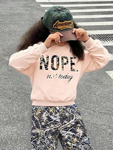 Vitalique Girls Clothes Little Girl Outfits Letter Print Hooded Sweatshirt Cargo Pants 2PCS Girls Clothing thumbnail 3