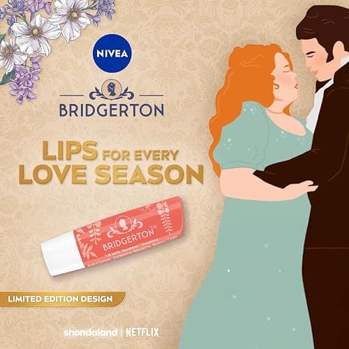 NIVEA Peach Tea Lip Balm, Nourishing Lip Care, Bridgerton Limited Edition Tinted Lip Balm with Peach Flavor and Shea Butter, 3-in-1 Moisture, Repair and Color, 0.17 Oz Stick thumbnail 2
