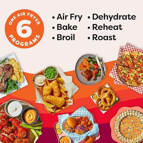 Instant Pot 4Qt VORTEX 6-in-1 Mini Air Fryer, Custom Program Options, Air Fry, Broil, Roast, Dehydrate, Bake, Reheat, Sea Salt, 4 Quarts thumbnail 4