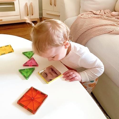 Magna-Tiles Stardust Set - Die Original Magnetische Baufliesen für Kreatives Offenes Spielen, Lernspielzeug für Kinder ab 3 Jahren (15 Stück inklusive Glitzer und Spiegel), Mehrfarbig, 15 Piece thumbnail 2